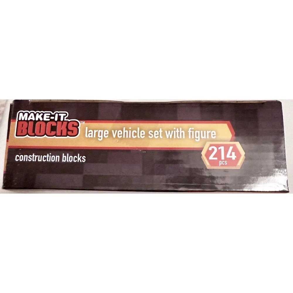 2PACK Make-It Blocks Large Vehicle Kids Green & Red NEW Building Bricks‎